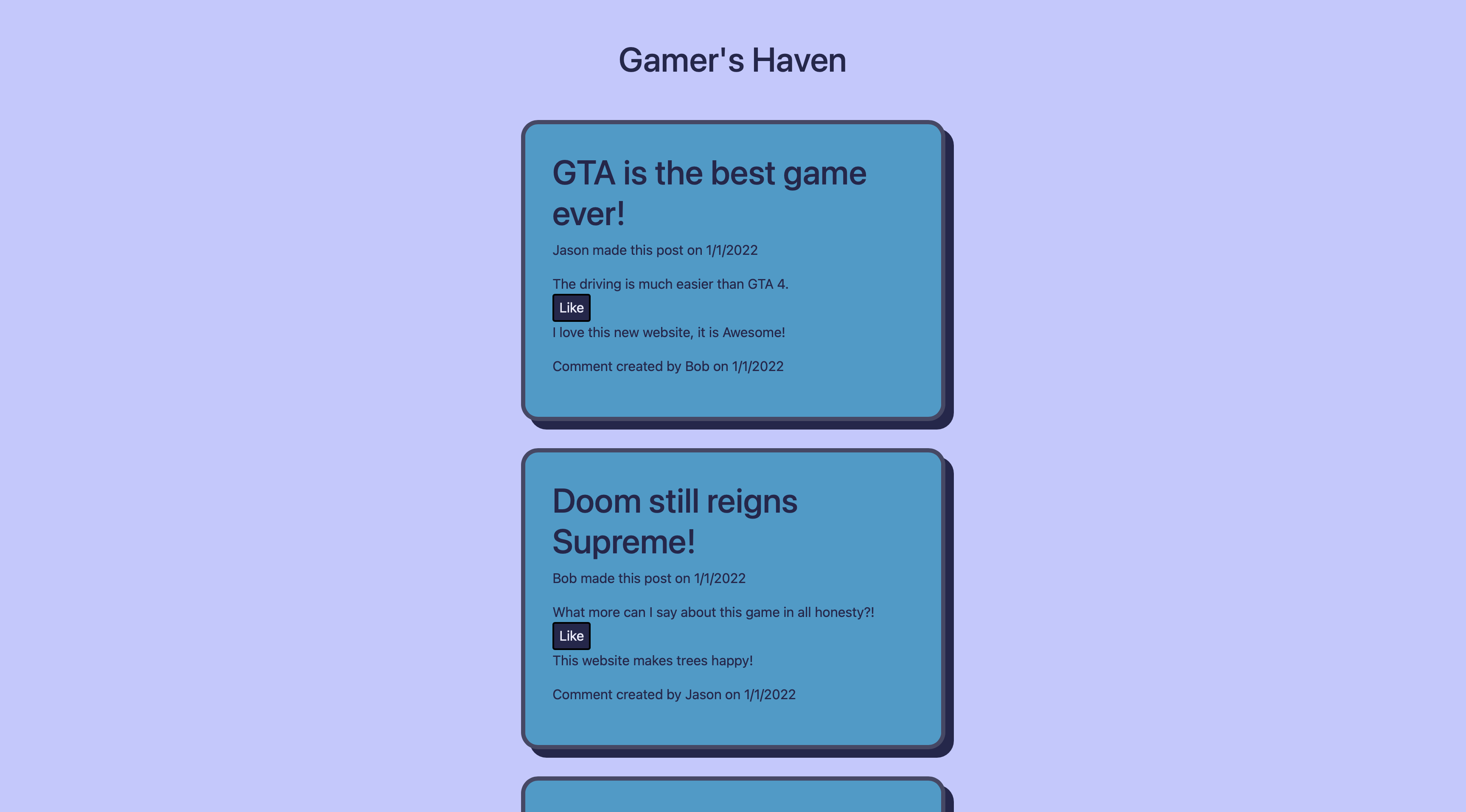 Gamers Haven Screenshot